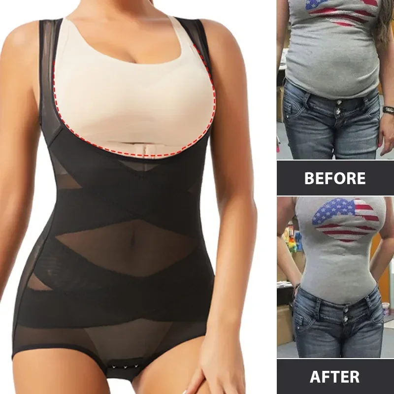 Shapewear Bodysuit Firm - Femmes Body slips corps complet Shaper