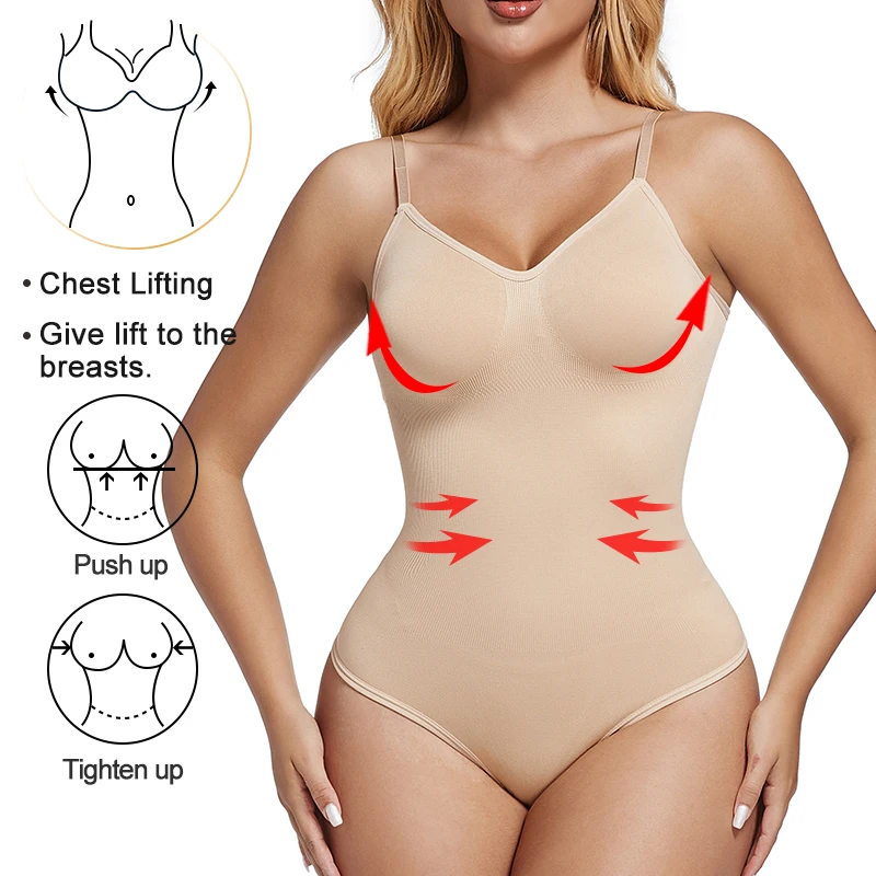 Femmes dos nu col en v Shapewe - Shapewear Bodysuit Firm avis et prix