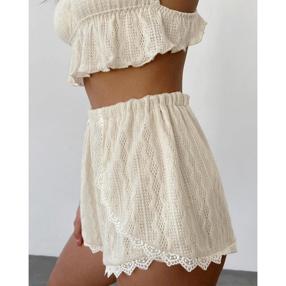 Ensemble de haut camisole text - Cami Top Lace avis et prix